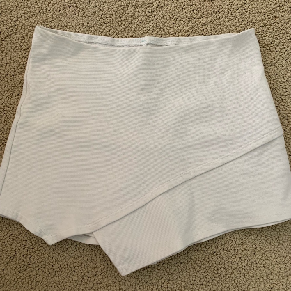 Game day, white skort